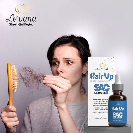 LEVANA HairUp saç serumu şişesi, saç bakımı için özel formül